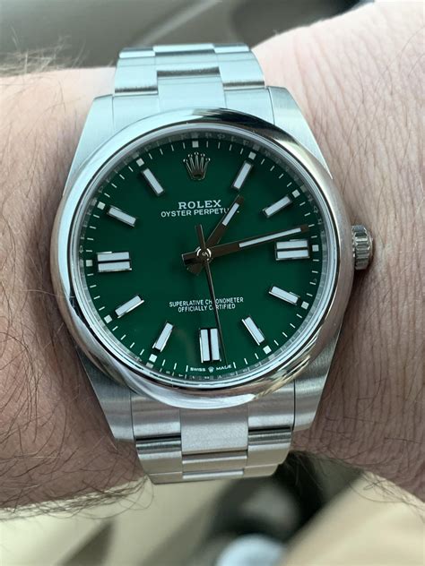 womens rolex green face|Rolex op 41 green dial.